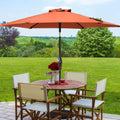 SONKUKI 7.5ft Outdoor Patio Market Table Outside Umbrellas Nonfading Canopy and Sturdy Ribs - Sonkuki