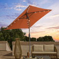 SONKUKI 6.5x6.5ft LED Market Umbrella.