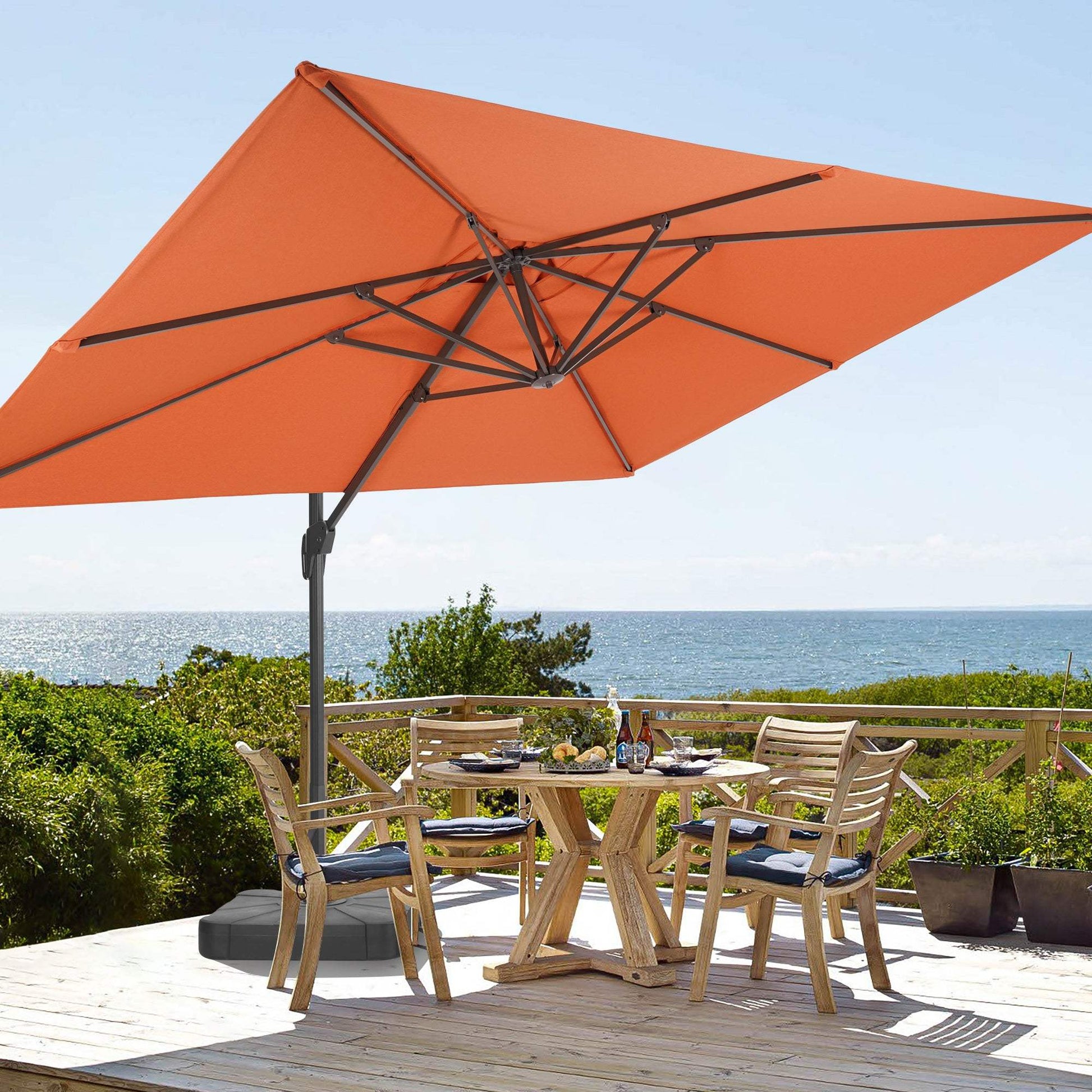 SONKUKI 11.5x9ft Cantilever Umbrella Pro.