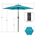 SONKUKI 7.5ft Table Market Umbrellas.