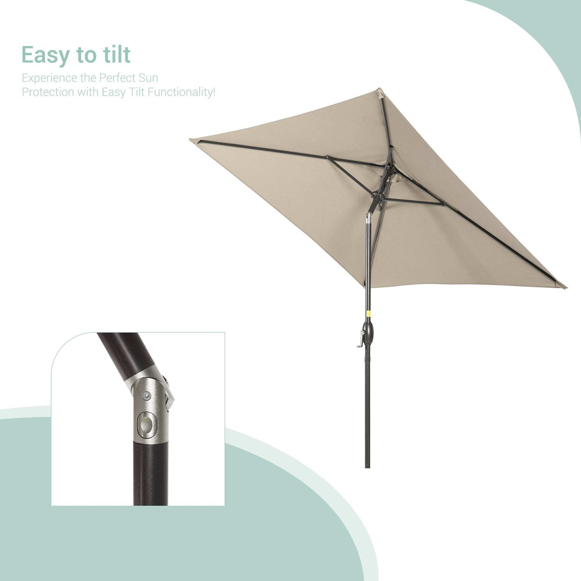 SONKUKI 6.5x6.5ft Market Umbrella.
