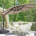 SONKUKI Cantilever Outdoor 11Ft Umbrella With a Base Stand - Sonkuki