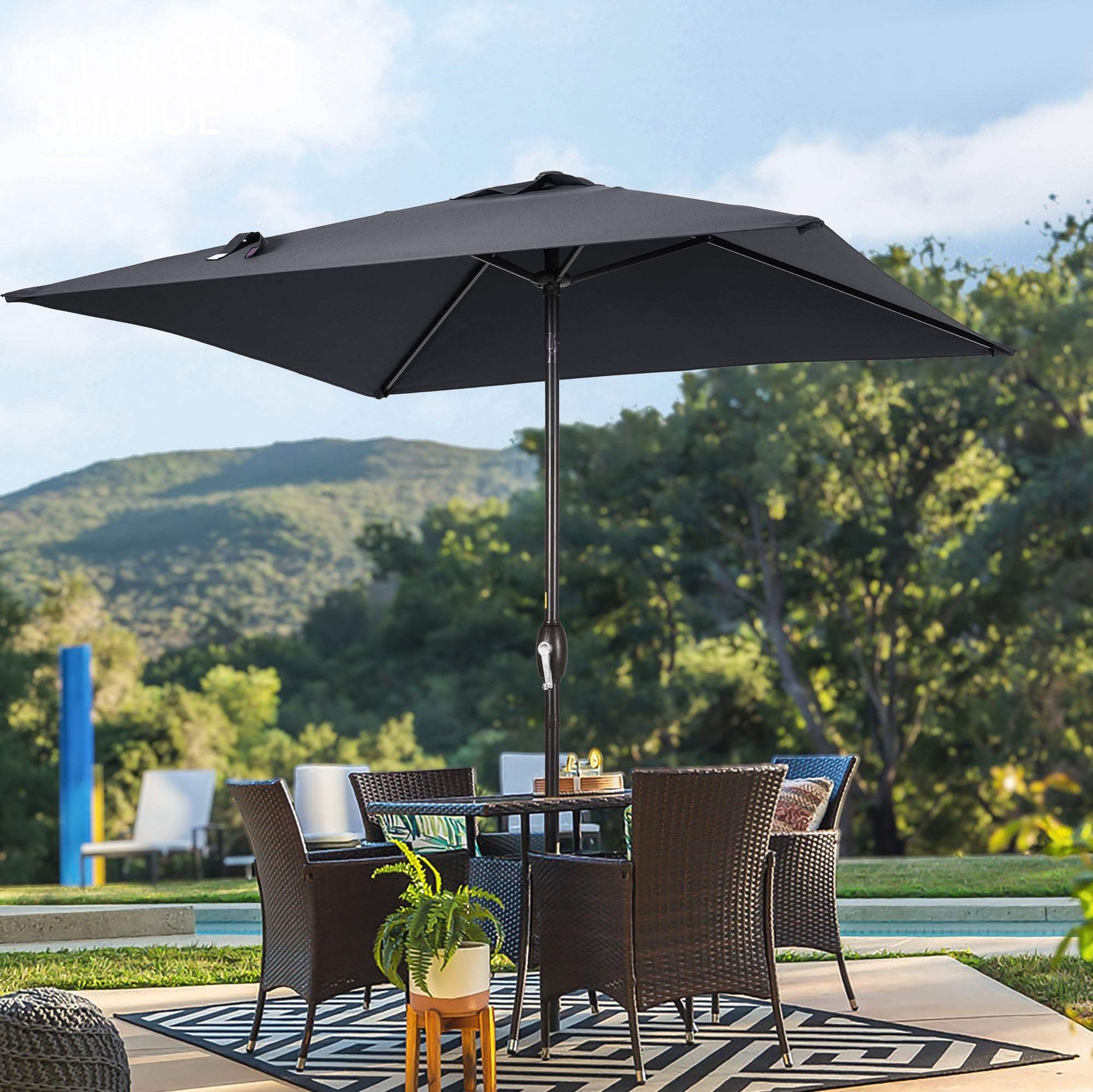 SONKUKI 6.5x6.5ft Market Umbrella.