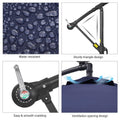 SONKUKI 10ft. Outdoor Hanging Patio Offset LED Umbrellas 50+ UV Protection Cantilever - Sonkuki