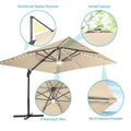 SONKUKI 11.5x9ft LED Cantilever Umbrella Pro.