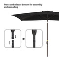 SONKUKI 10 x 6.5ft Aluminium Patio Market Umbrellas.