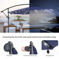 SONKUKI 10ft. Offset LED Umbrellas.