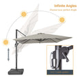 SONKUKI 11.5x9ft Cantilever Umbrella Pro.