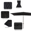 SONKUKI 10 x 6.5ft Aluminium Patio Market Umbrellas.