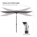 SONKUKI LED 10 x 6.5Ft  Market Umbrellas.
