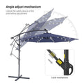SONKUKI 10ft. Offset LED Umbrellas.
