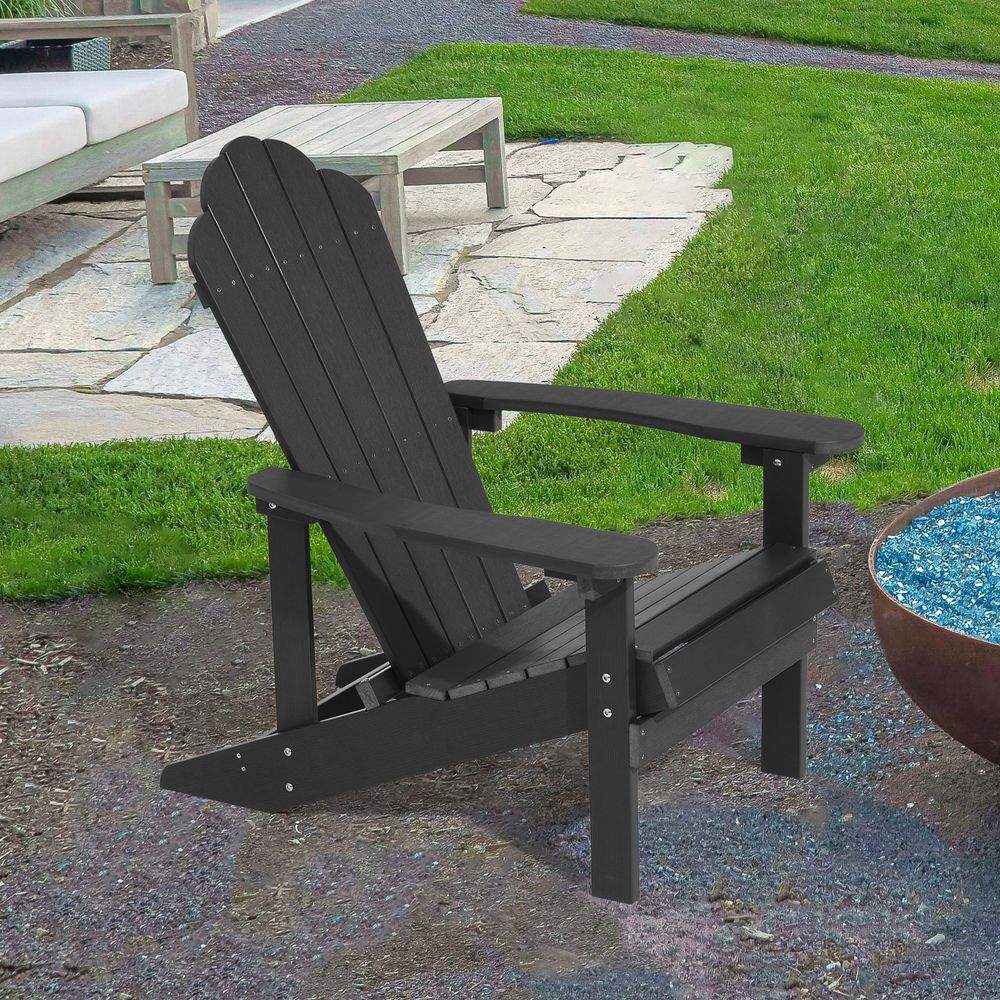 SONKUKI Patio Fire Pit Adirondack Plastic Chair Outdoor Lawn and Garden Chairs - Sonkuki