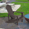 SONKUKI Patio Fire Pit Adirondack Plastic Chair Outdoor Lawn and Garden Chairs.