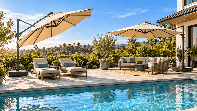 Cantilever Umbrella Tilt vs 360-Degree Rotation: Which Gives You Better Shade Control? - Sonkuki