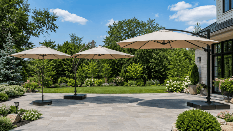 How Much Patio Umbrella Base Weight Do You Need for Different Umbrella Sizes? - Sonkuki