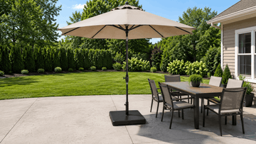 How to Choose the Right Patio Umbrella Base (Avoid Tipping) - Sonkuki