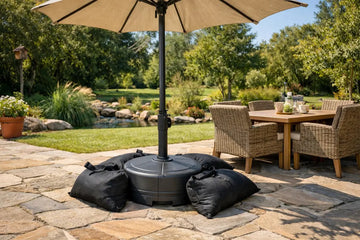 How to Secure a Patio Umbrella and Prevent Tipping - Sonkuki