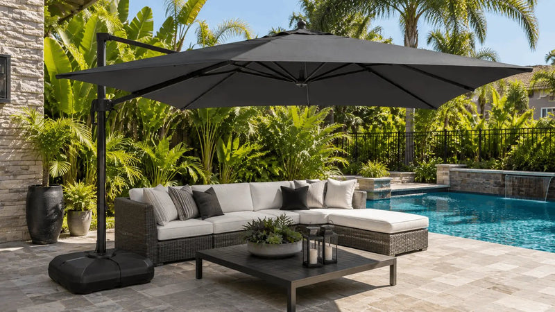 Offset Patio Umbrellas: Why They Are Popular for Flexible Outdoor Shade - Sonkuki