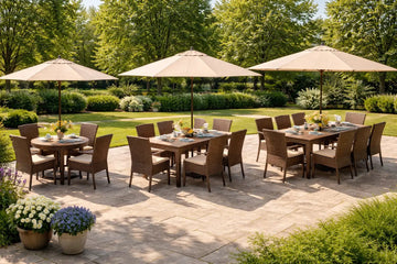 Patio Umbrella Size Guide for 4, 6, or 8 Person Tables - Sonkuki
