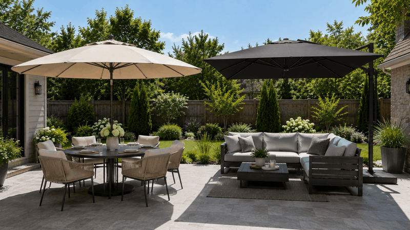 Round vs Square Patio Umbrella Which Shape Is Better for Your Outdoor Space? - Sonkuki