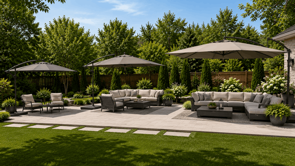 What Size Cantilever Patio Umbrella Do You Need for Different Patio Layouts? - Sonkuki