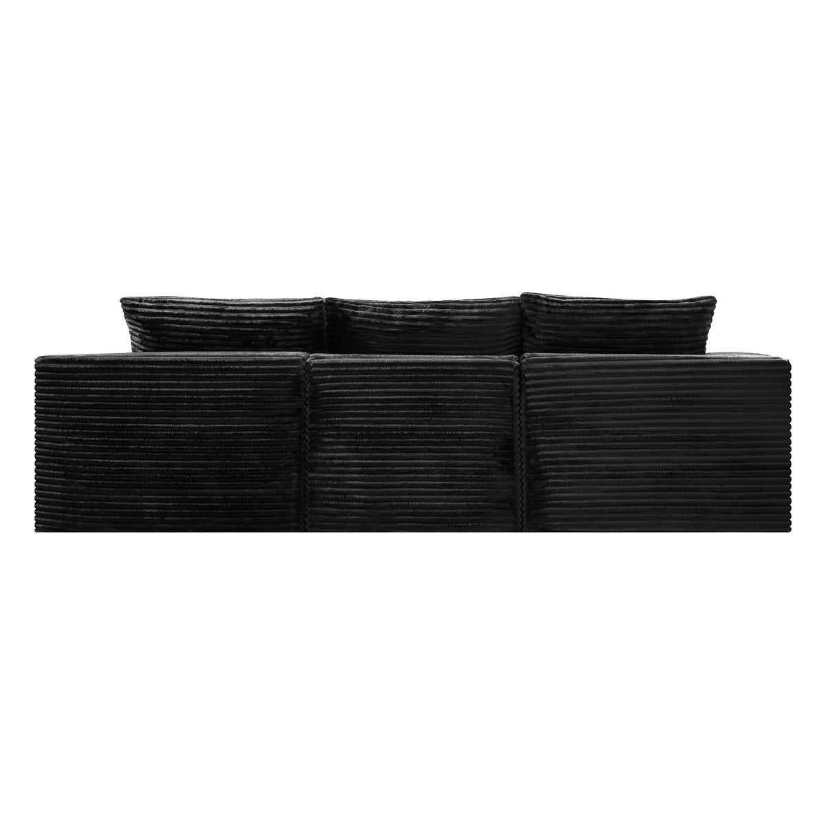 103.9"Cloud Modular Sectional Sofa Couch with L-Shape Chaise,Modern Minimalist Upholstered Couches for Living Room Bedroom,Deep Seat Corner Couch,No Assembly Required - Sonkuki