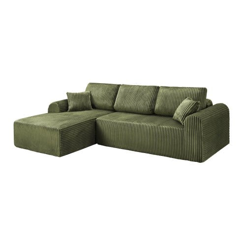 106.3" Cloud Modular Sectional Sofa Couch with L-Shape Chaise,Modern Minimalist Upholstered Couches for Living Room Bedroom,Deep Seat Corner Couch,No Assembly Required - Sonkuki