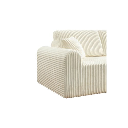 106.3" Cloud Modular Sectional Sofa Couch with L-Shape Chaise,Modern Minimalist Upholstered Couches for Living Room Bedroom,Deep Seat Corner Couch,No Assembly Required - Sonkuki