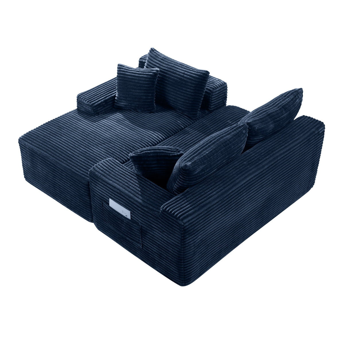 106.3" Cloud Modular Sectional Sofa Couch with L-Shape Chaise,Modern Minimalist Upholstered Couches for Living Room Bedroom,Deep Seat Corner Couch,No Assembly Required - Sonkuki