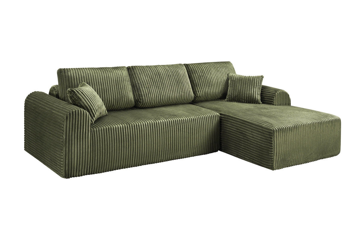 106.3" Cloud Modular Sectional Sofa Couch with L-Shape Chaise,Modern Minimalist Upholstered Couches for Living Room Bedroom,Deep Seat Corner Couch,No Assembly Required - Sonkuki
