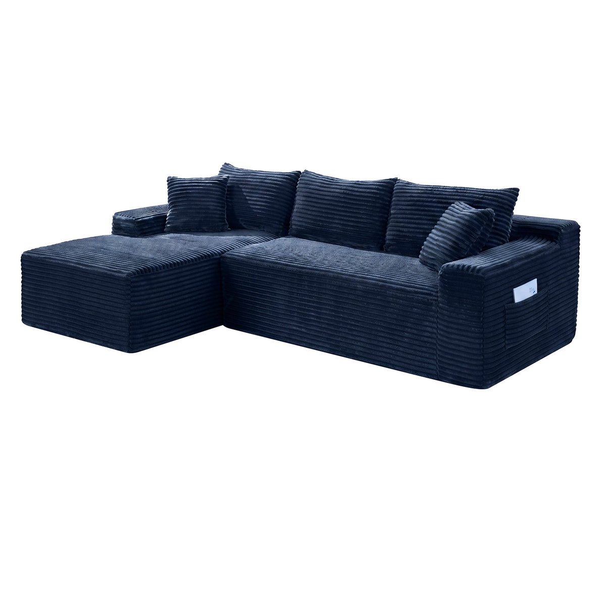 106.3" Cloud Modular Sectional Sofa Couch with L-Shape Chaise,Modern Minimalist Upholstered Couches for Living Room Bedroom,Deep Seat Corner Couch,No Assembly Required - Sonkuki