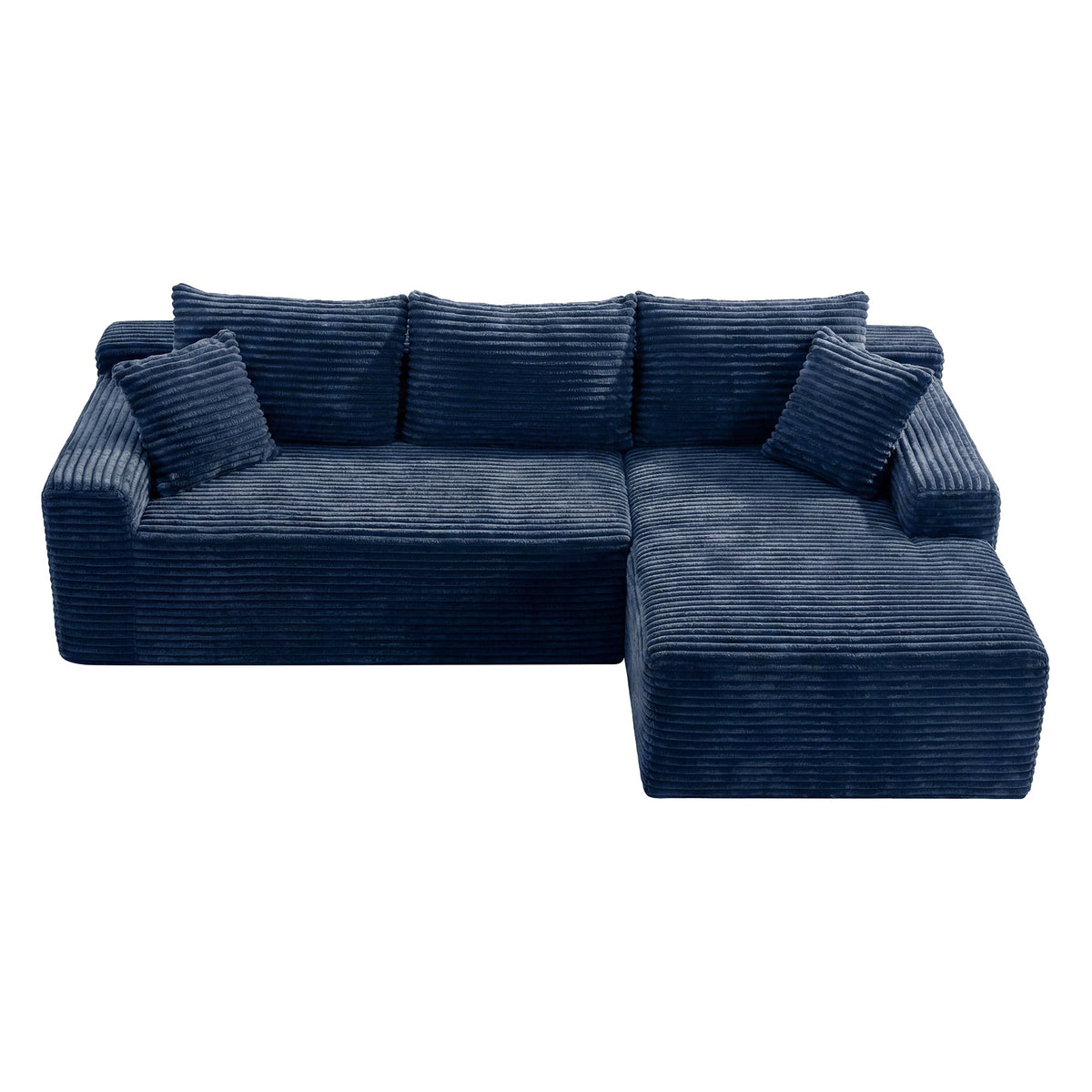 106.3" Cloud Modular Sectional Sofa Couch with L-Shape Chaise,Modern Minimalist Upholstered Couches for Living Room Bedroom,Deep Seat Corner Couch,No Assembly Required - Sonkuki