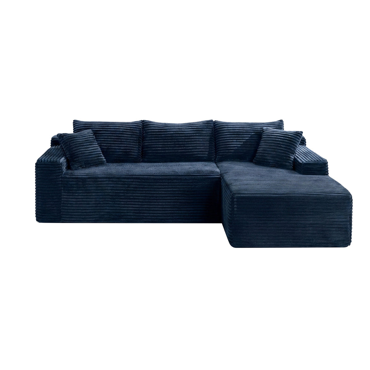 106.3" Cloud Modular Sectional Sofa Couch with L-Shape Chaise,Modern Minimalist Upholstered Couches for Living Room Bedroom,Deep Seat Corner Couch,No Assembly Required - Sonkuki
