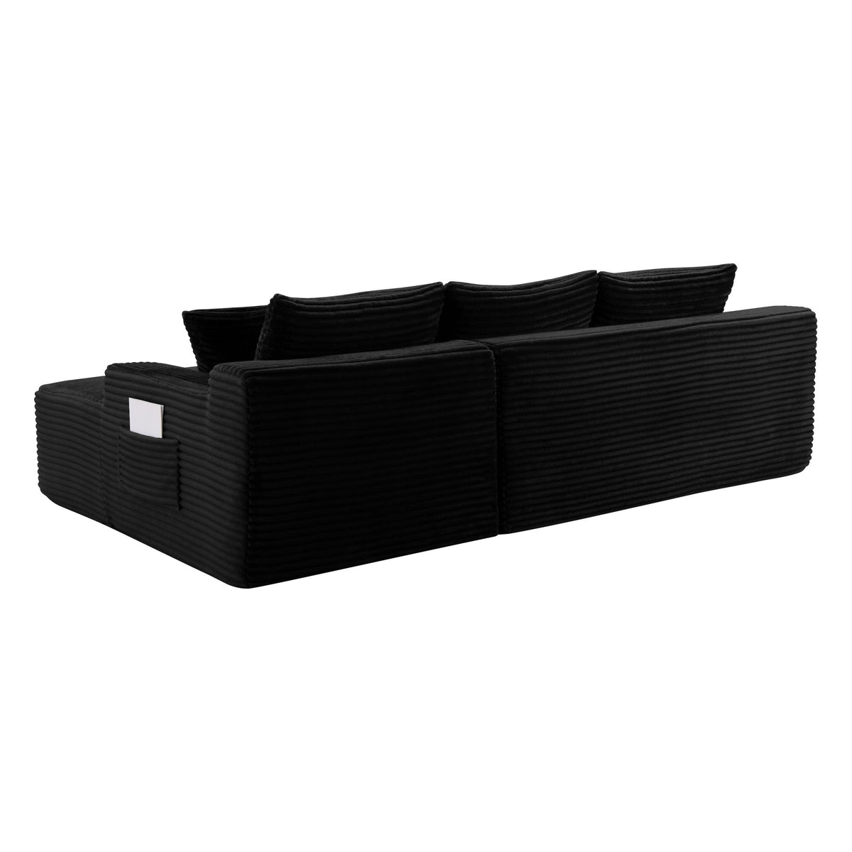 106.3" U-Shaped Cloud Sectional Sofa with Deep Seat,No Assembly Required,Modular Couches Sleeper for Living Room,Bedroom,Apartment - Sonkuki