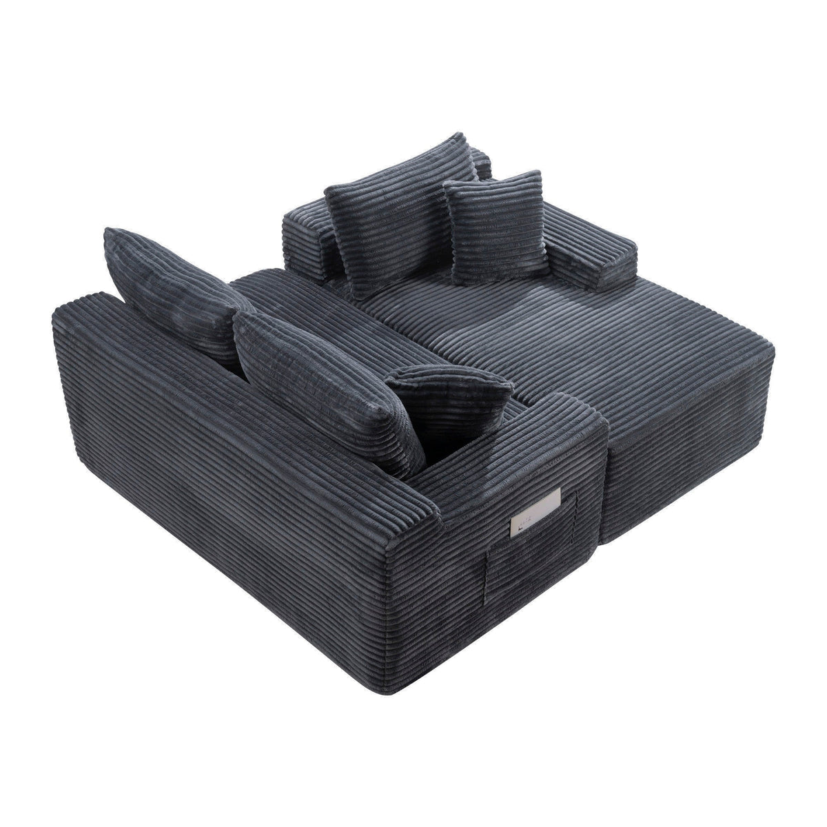 106.3" U-Shaped Cloud Sectional Sofa with Deep Seat,No Assembly Required,Modular Couches Sleeper for Living Room,Bedroom,Apartment - Sonkuki