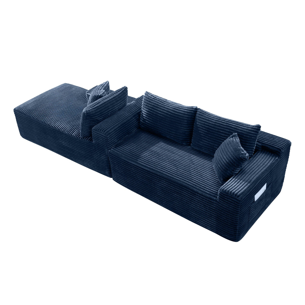106.3" U-Shaped Cloud Sectional Sofa with Deep Seat,No Assembly Required,Modular Couches Sleeper for Living Room,Bedroom,Apartment - Sonkuki