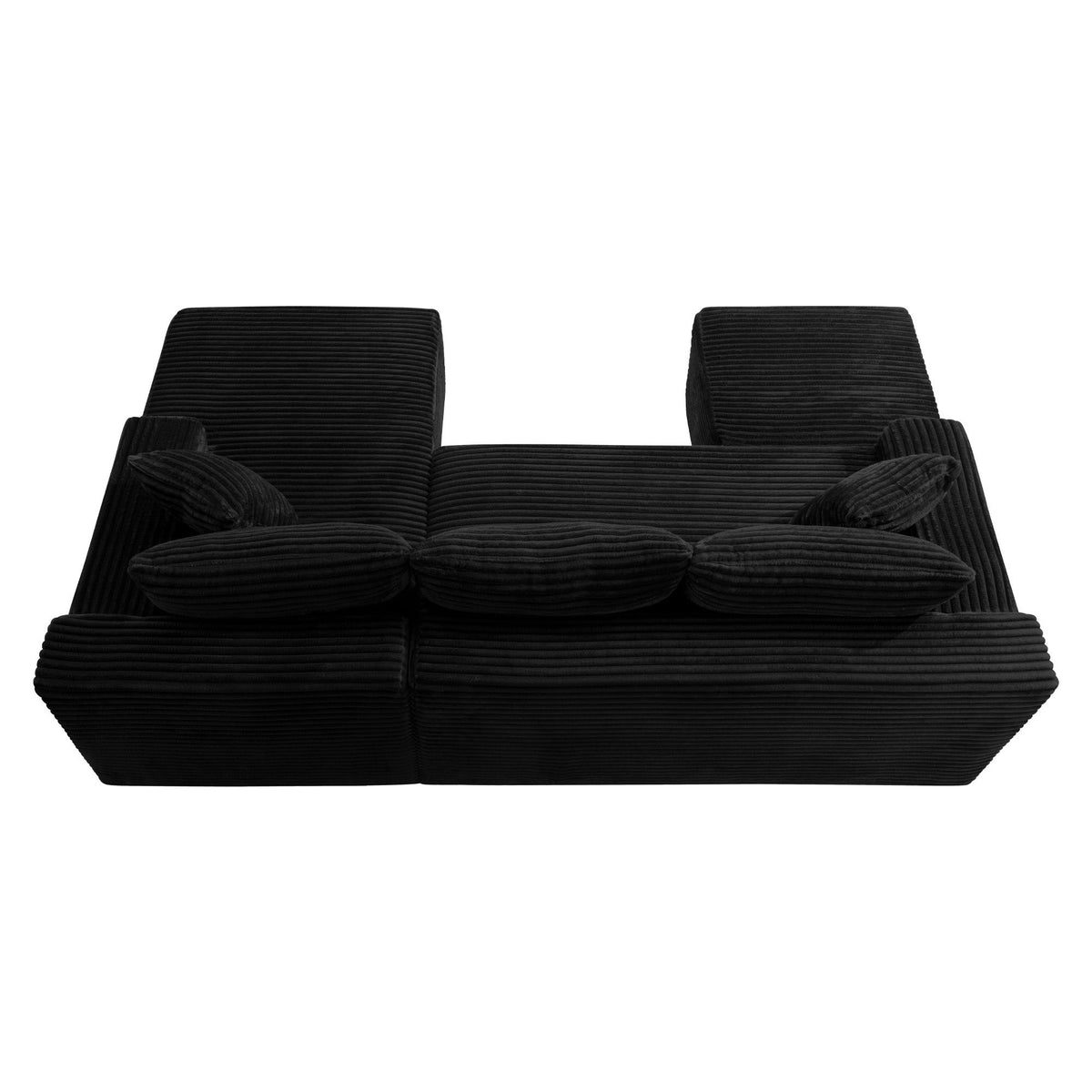 106.3" U-Shaped Cloud Sectional Sofa with Deep Seat,No Assembly Required,Modular Couches Sleeper for Living Room,Bedroom,Apartment - Sonkuki