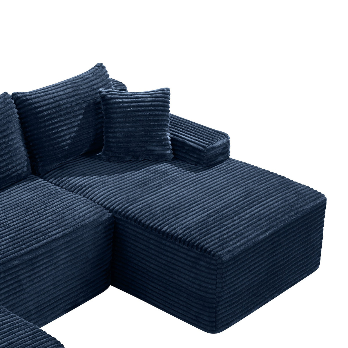 106.3" U-Shaped Cloud Sectional Sofa with Deep Seat,No Assembly Required,Modular Couches Sleeper for Living Room,Bedroom,Apartment - Sonkuki