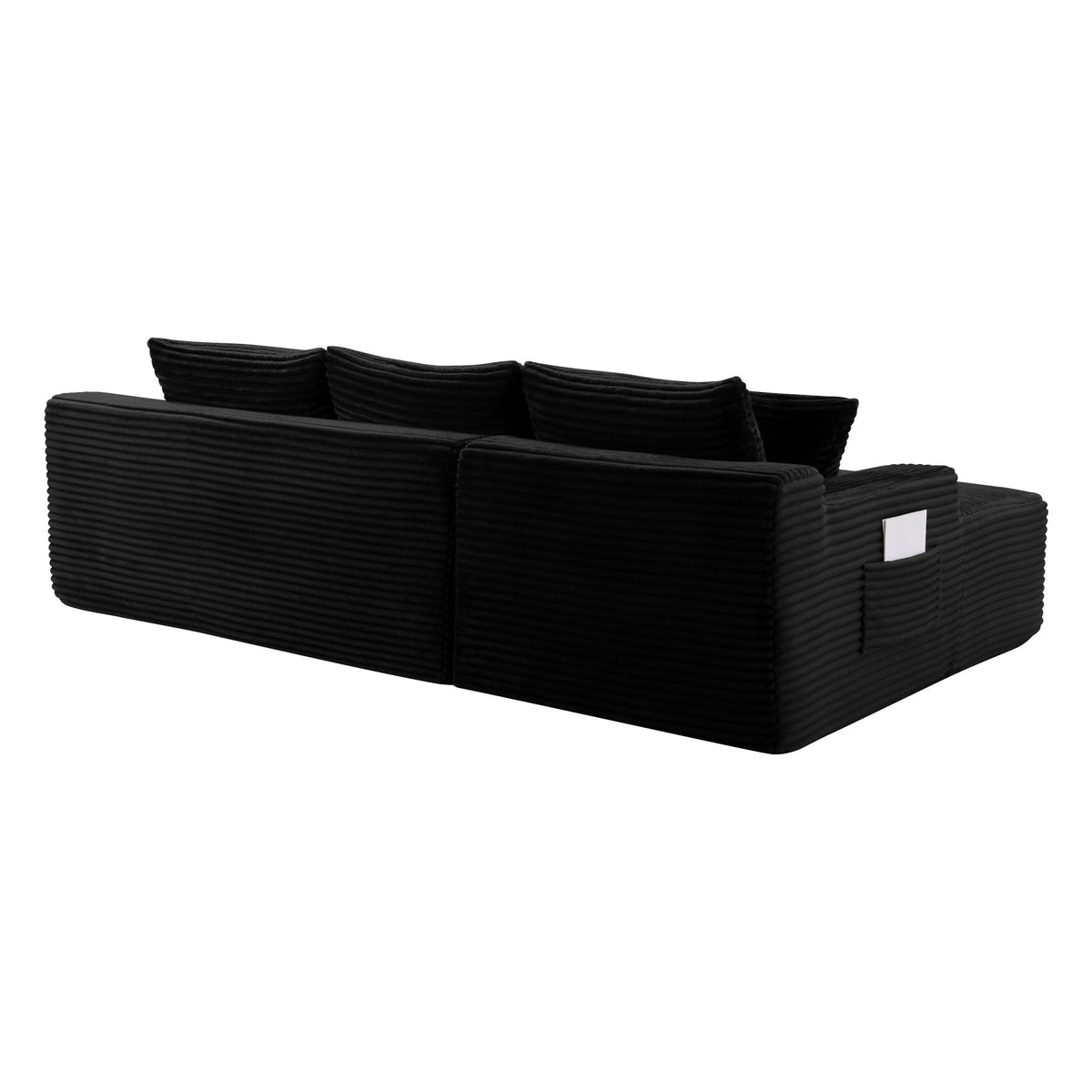 106.3" U-Shaped Cloud Sectional Sofa with Deep Seat,No Assembly Required,Modular Couches Sleeper for Living Room,Bedroom,Apartment - Sonkuki