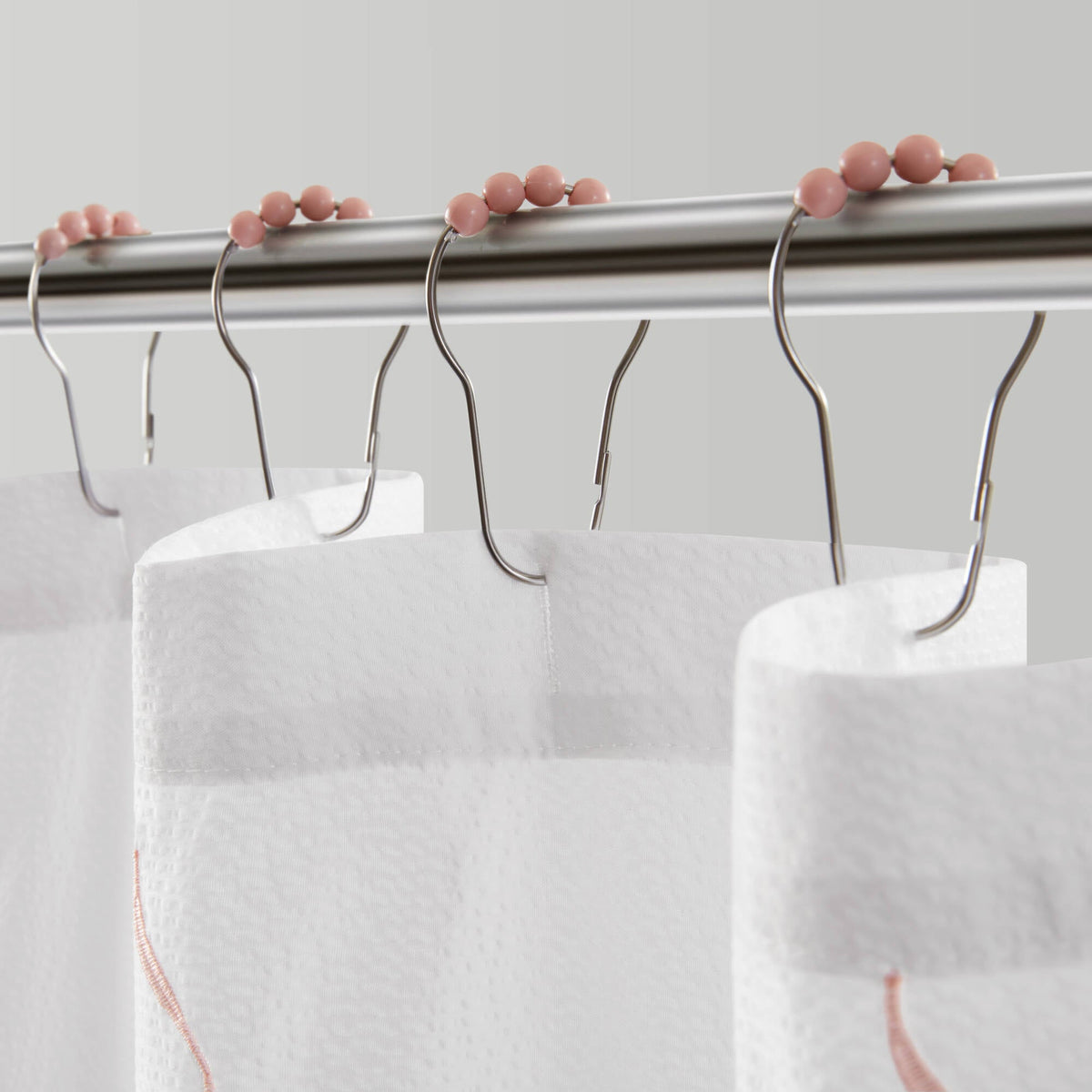 13 PCS Addison Bowed Shower Curtain Set - Sonkuki