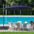 SONKUKI 10ft Patio Outdoor Cantilever Rotatable UPF80+ Patio Umbrella - Sonkuki