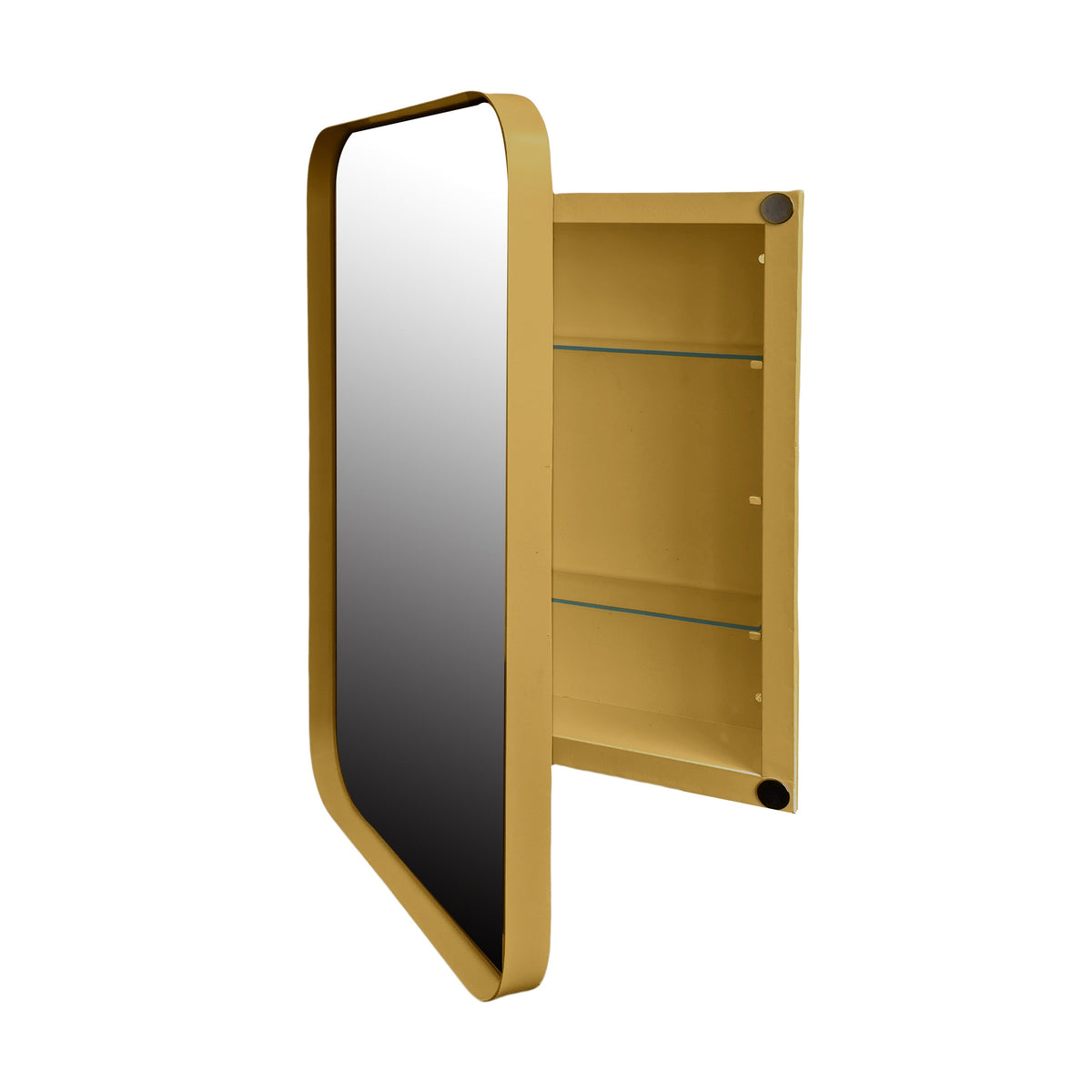 16x24 Inch Recessed Metal Framed Medicine Cabinet with Mirror - Sonkuki