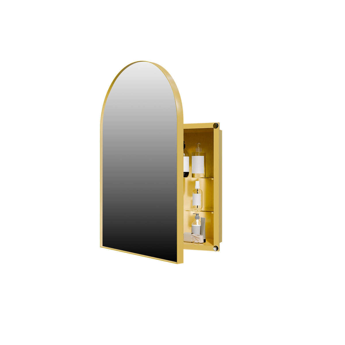 18x24 Inch Metal Corner Medicine Cabinet - Sonkuki