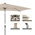 SONKUKI CFS 10x6.5ft LED Market Umbrella.