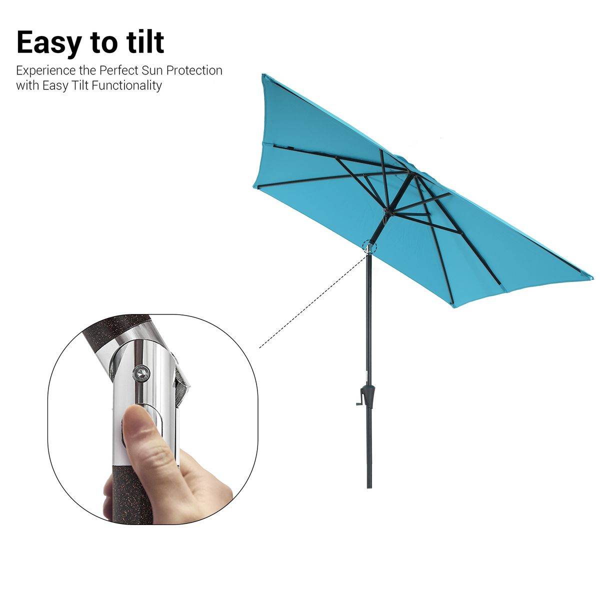 SONKUKI FS 10x6.5ftFT Market Umbrellas.