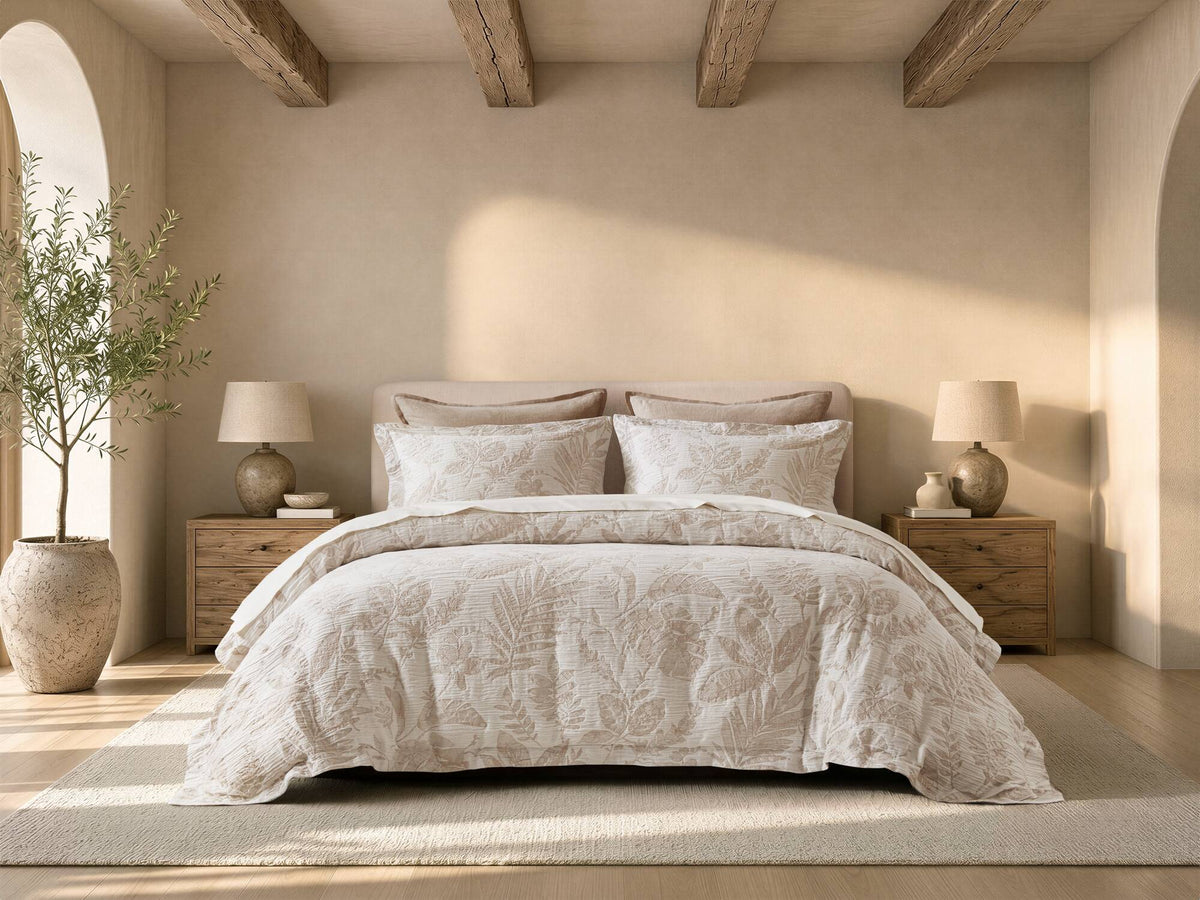 3 PCS Cotton Jacquard Botanical Duvet Cover Set - product image 6