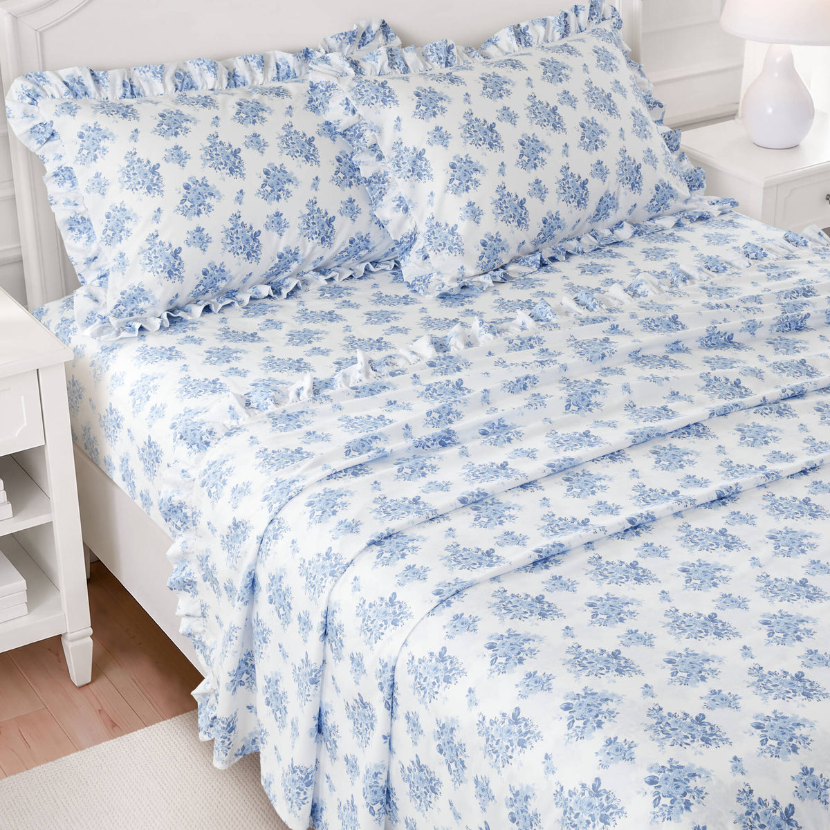 3 PCS MF Print Ruffled Hem Sheets - product image 59