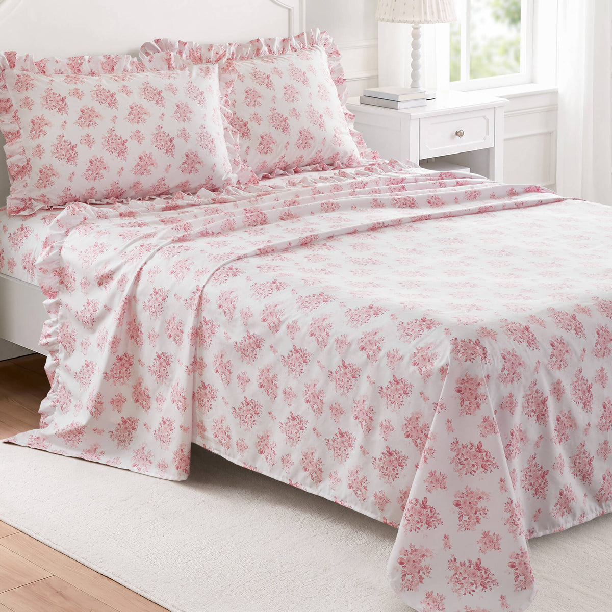 3 PCS MF Print Ruffled Hem Sheets - product image 73