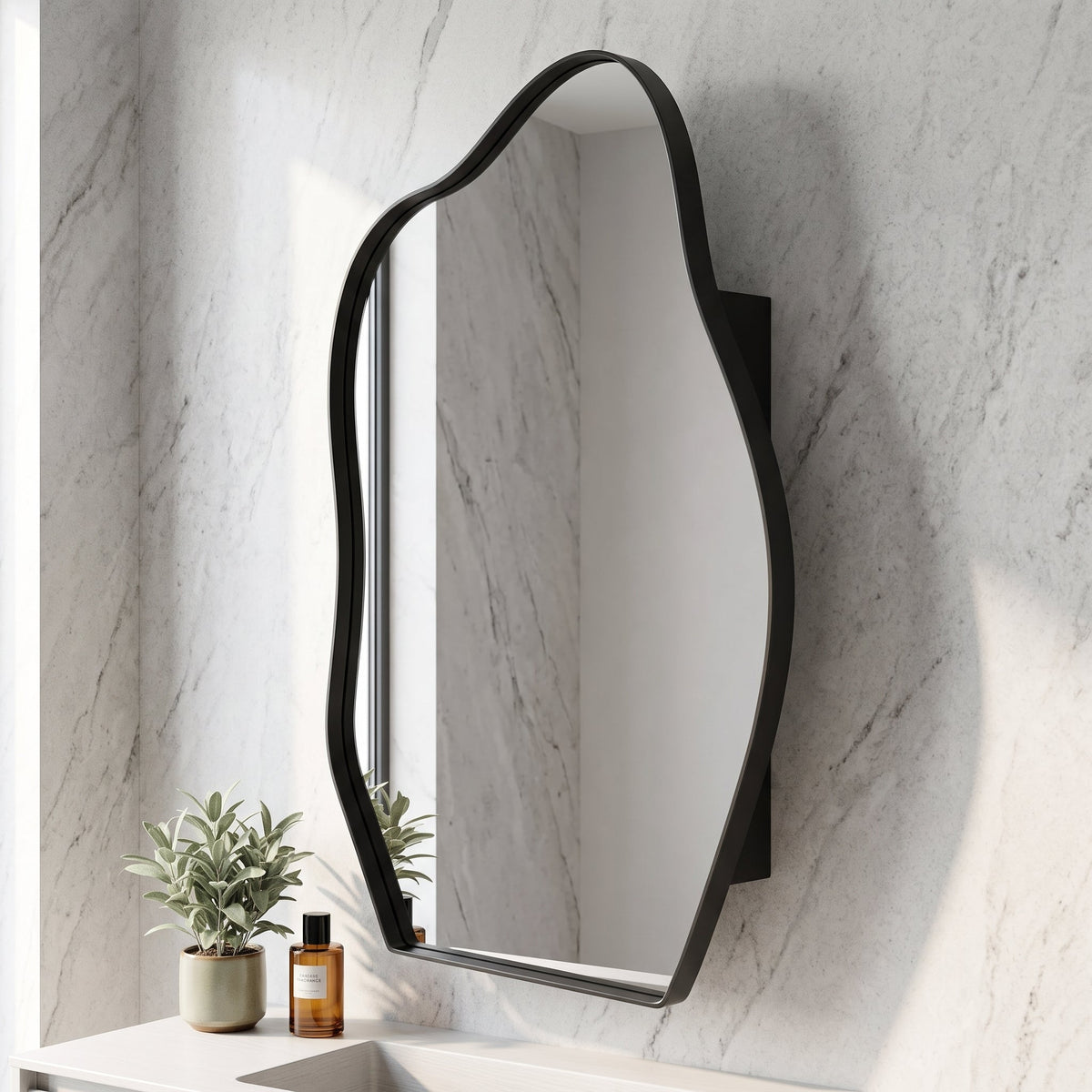 33.5"x22" Irregular Cloud-shaped Surface Mount Medicine Cabinet - Sonkuki