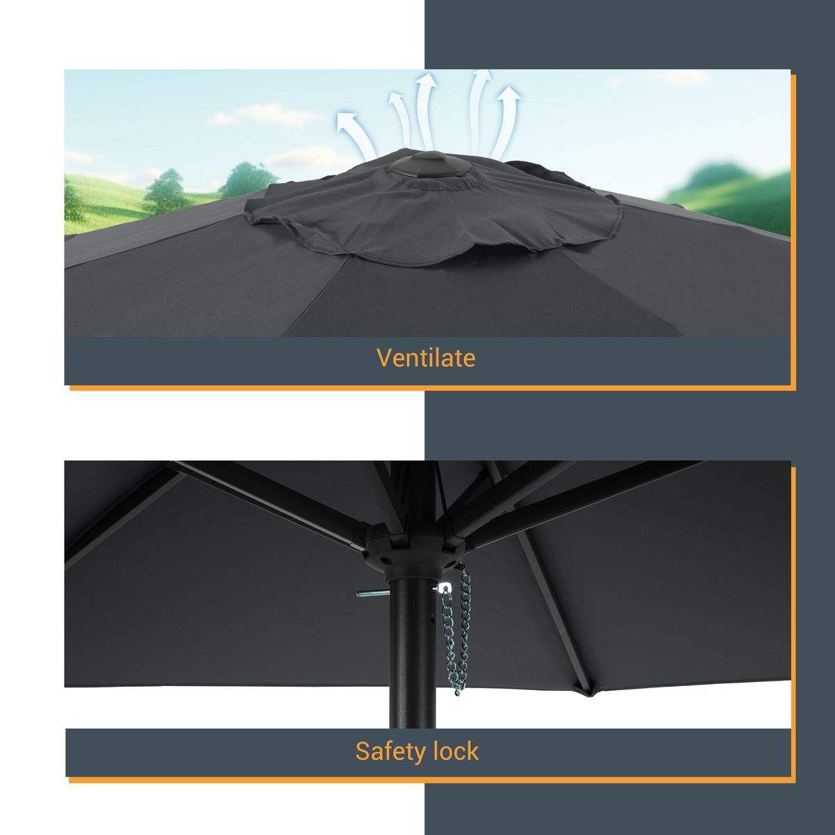 SONKUKI FS 7.5 FT Market Umbrellas.